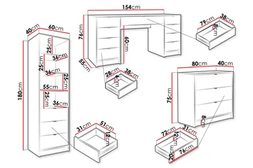 Gudelia Möbelset För Vardagsrum - Beige - Products - Förvaring - Förvaringsmöbler - Möbelset för vardagsrum