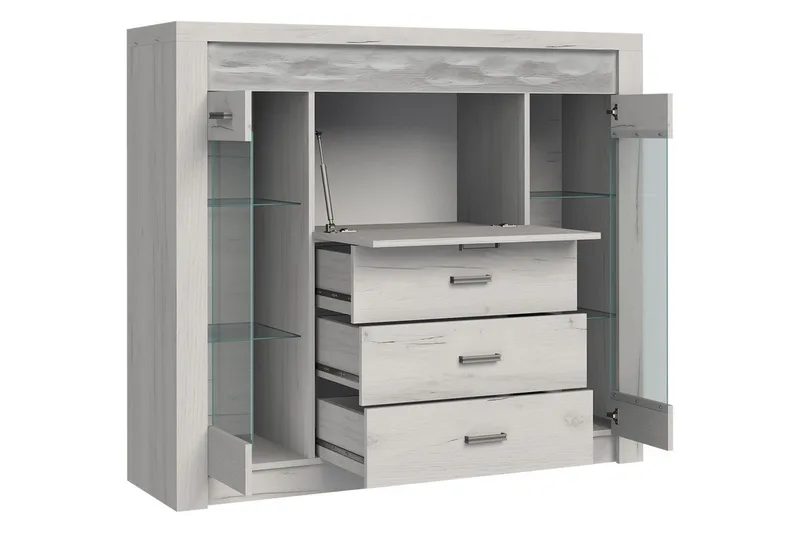 Indianapolis Skänk 137x42x122 cm - Brun - Products - Förvaring - Förvaringsmöbler - Sideboard & skänk