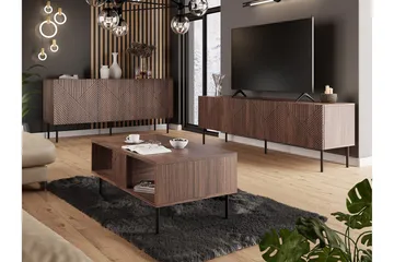 Juniskär Möbelset Vardagsrum med Tv bänk - Skänk & Soffbord - Brun / Trä / Valnöt - Products - Förvaring - Förvaringsmöbler - Möbelset för vardagsrum