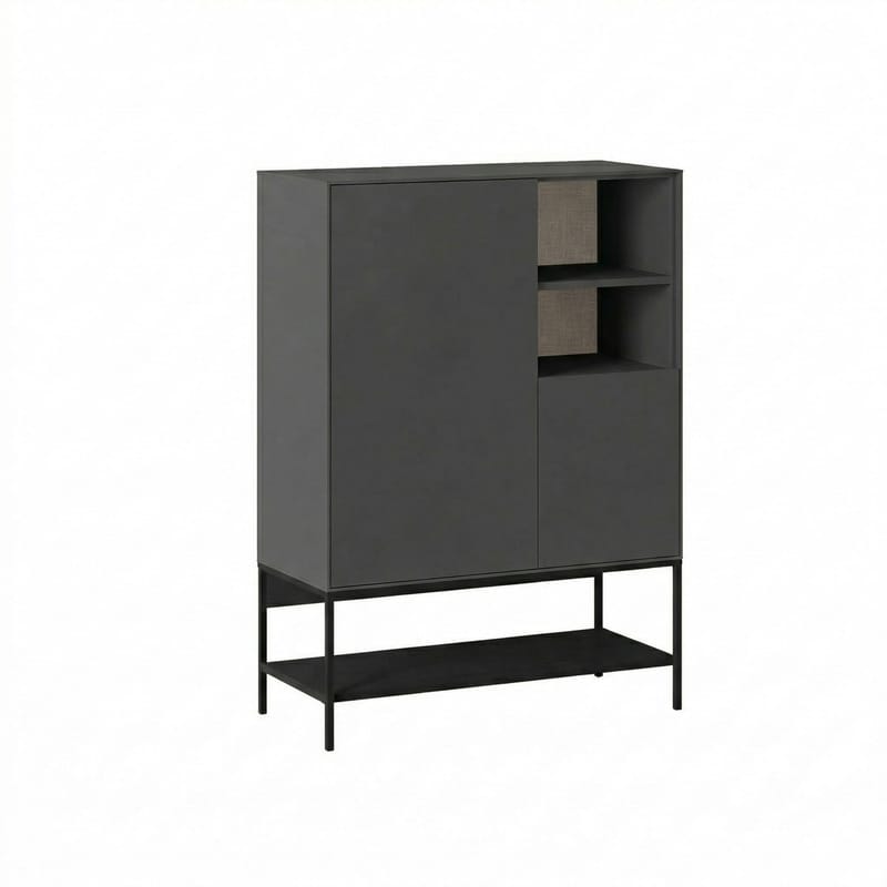 Kenvor Sideboard 90x125x40 cm - antracit trä svart svart - Products - Förvaring - Förvaringsmöbler - Sideboard & skänk