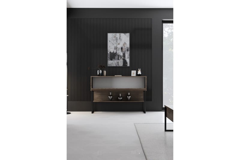 Luxe Byrå 120 cm - Svart/Valnöt - Products - Förvaring - Förvaringsmöbler - Byrå