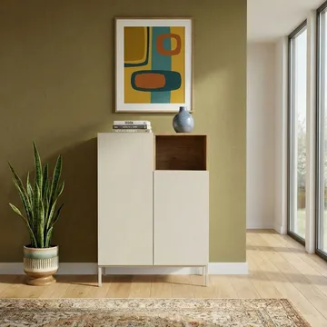 Morlen Sideboard 90x120x41,8 cm - Santstone och naturlig ek - Products - Förvaring - Förvaringsmöbler - Sideboard & skänk
