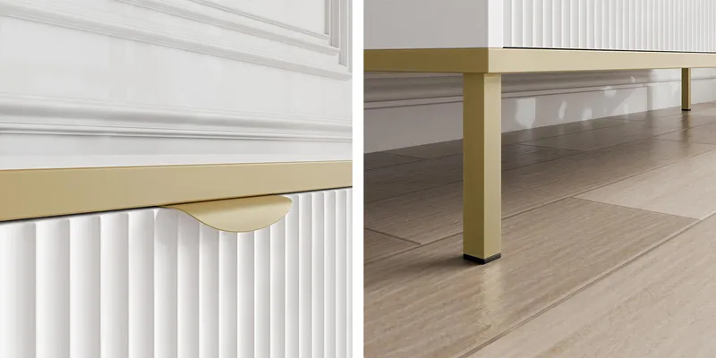 Salmor Skänk 135x42 cm - Vit - Products - Förvaring - Förvaringsmöbler - Sideboard & skänk