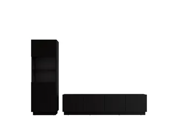 Torvalen Möbelset För Vardagsrum, Svart