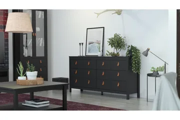 Vallvidera Byrå 38x159 cm - Svart - Products - Förvaring - Förvaringsmöbler - Byrå