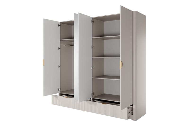 Forba Garderob med Spegel 213x209 cm - Vit - Products - Förvaring - Garderober & garderobssystem