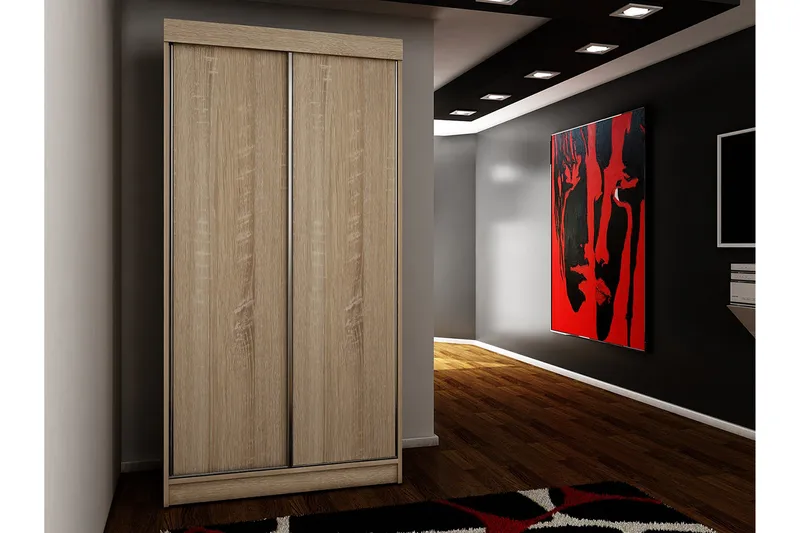 Dunkra Garderob 100x200 cm - Brun - Products - Förvaring - Garderober & garderobssystem - Garderobsskåp