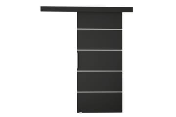 Nemanja Skjutdörr 86x205 cm LED-belysning - Svart - Products - Förvaring - Garderober & garderobssystem - Garderobsdörr - Skjutdörr garderob & walk-in closet
