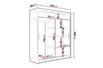Glenmore Garderob Black - Products - Förvaring - Garderober & garderobssystem - Garderobsskåp