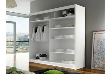 Prag Garderob 180x215 cm - Svart - Products - Förvaring - Garderober & garderobssystem - Garderobsskåp