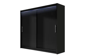 Prag Garderob 180x215 cm - Svart - Products - Förvaring - Garderober & garderobssystem - Garderobsskåp