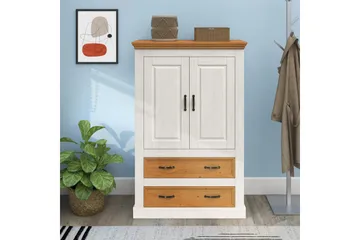 Selma Garderob 86x131 cm - Vit - Products - Förvaring - Garderober & garderobssystem - Garderobsskåp