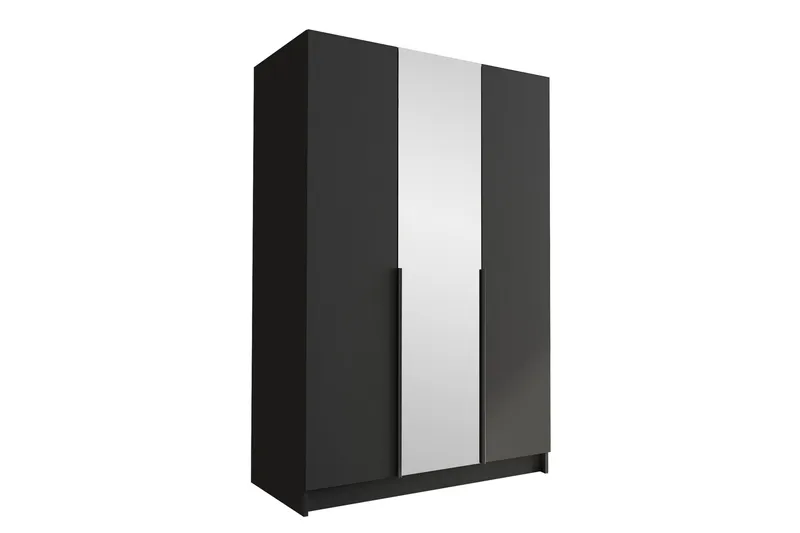 Herrljunga Garderob med Spegel 150 cm - Svart - Products - Förvaring - Garderober & garderobssystem