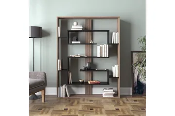 Caulside Bokhylla 120 cm - Valnöt|Svart - Products - Förvaring - Hylla - Bokhylla