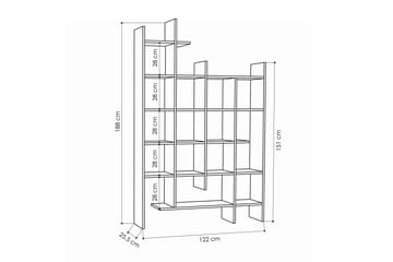 Decorta Bokhylla - Vit - Products - Förvaring - Hylla - Bokhylla