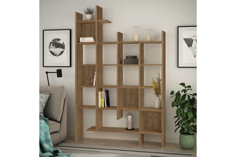 MANCO Bokhylla 122 cm - Brun - Products - Förvaring - Hylla - Bokhylla