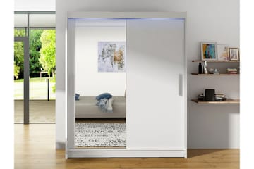 Leila Garderob med Spegel 150x200 cm - Vit - Products - Förvaring - Garderober & garderobssystem