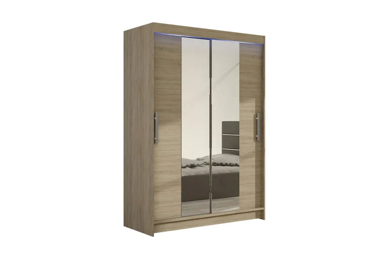 Miami Garderob 120x58x200 cm - Beige/Grå - Products - Förvaring - Garderober & garderobssystem