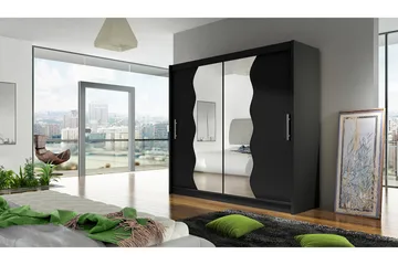 Prag Garderob 180x57x215 cm Scandinavian Choice Black - Products - Förvaring - Garderober & garderobssystem