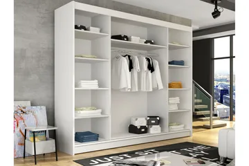 Sia Garderob med Spegel 250x215 cm - Vit - Products - Förvaring - Garderober & garderobssystem