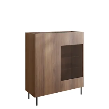 Akihito Vitrinskåp 97x117 cm, Brun