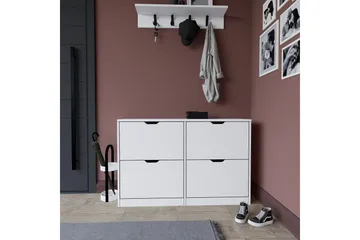 Durusu Skoskåp 120,5 cm - Mattvit - Products - Förvaring - Skåp - Förvaringsskåp