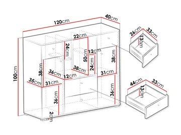 Edson Skänk 120 cm - Products - Förvaring - Skåp - Förvaringsskåp