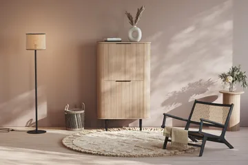 Kopparbo Högskåp Vitlaserad Ek - Ljust vitlaserat ekträ - Products - Förvaring - Skåp - Förvaringsskåp