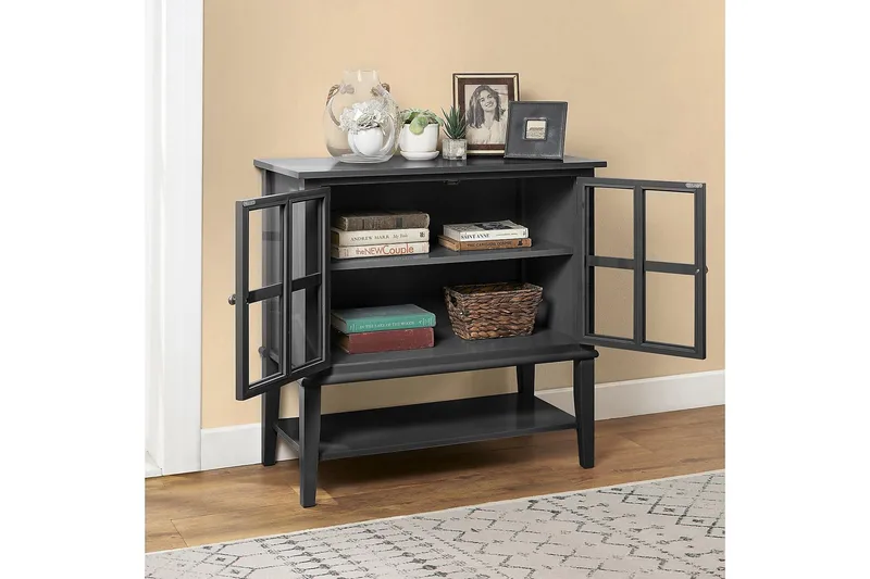 Franklin Förvaringsskåp 80x40 cm Svart - Dorel Home - Products - Förvaring - Skåp - Förvaringsskåp