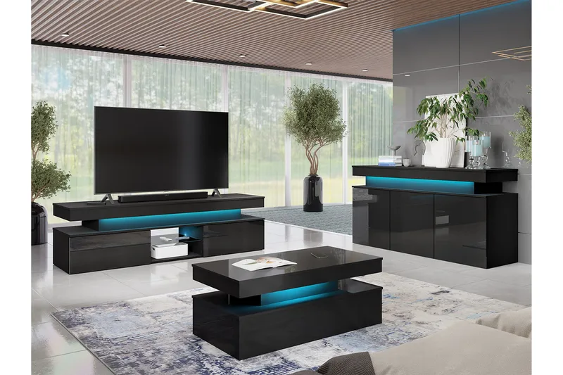 Glenndale Highboard - Svart - Products - Förvaring - Skåp - Förvaringsskåp