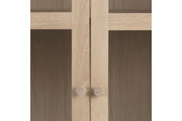 Salama Vitrinskåp 40 cm djup 80 cm bred 144,8 cm hög Trä - Vit - Products - Förvaring - Skåp - Vitrinskåp