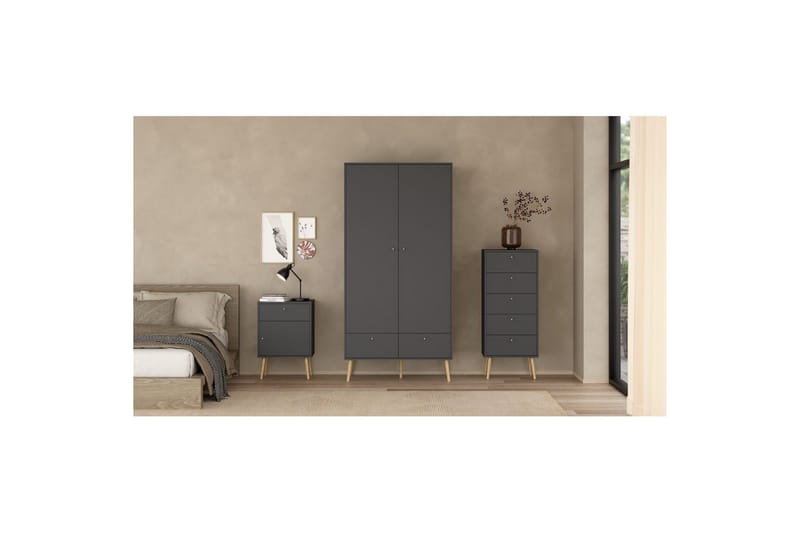 Shoey Skoskåp 4 Fack - Svart - Products - Förvaring - Skåp - Förvaringsskåp