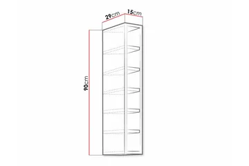 Templemore Köksskåp 15 cm - Vit - Products - Förvaring - Skåp - Förvaringsskåp