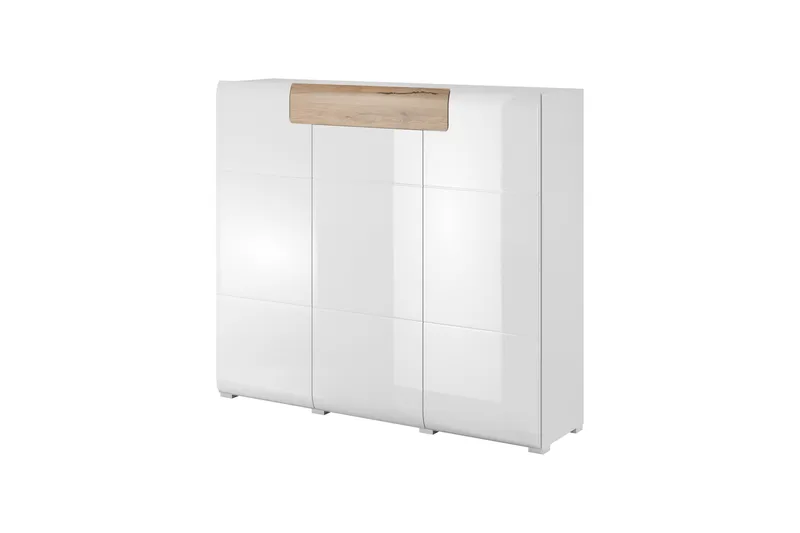Toreno Highboard 39x147 cm, Vit/Natur