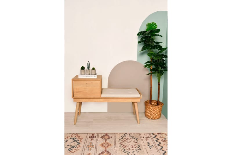 Botkins Skobänk 105 cm - Ek/Cream - Products - Förvaring - Skoförvaring - Skobänk & skohylla med bänk