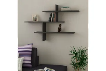 Glenure Vägghylla 123 cm - Antracit - Products - Förvaring - Småförvaring - Väggförvaring