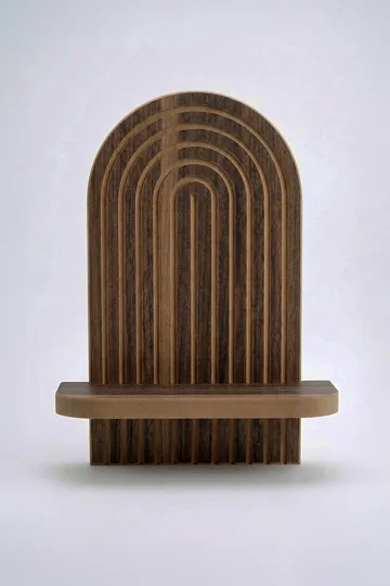Hasina Vägghylla 26x35x13 cm, Wenge