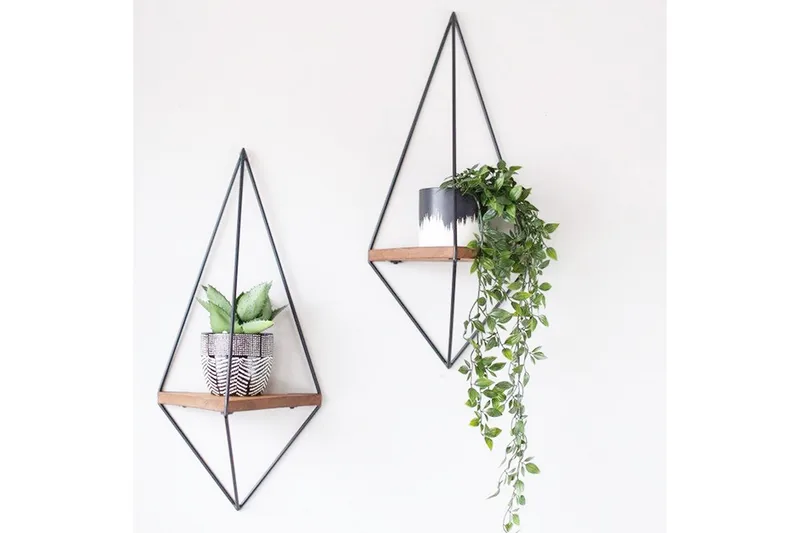 Pukkuri Pappershållare med Hylla 23 cm, Brun/Svart