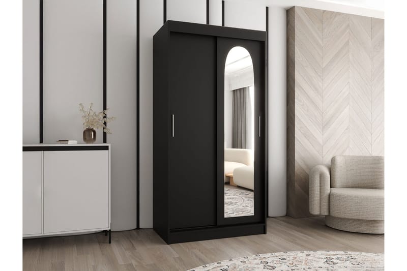 Tallmo Garderob m. Spegel 100x200 cm - Products - Förvaring - Garderober & garderobssystem