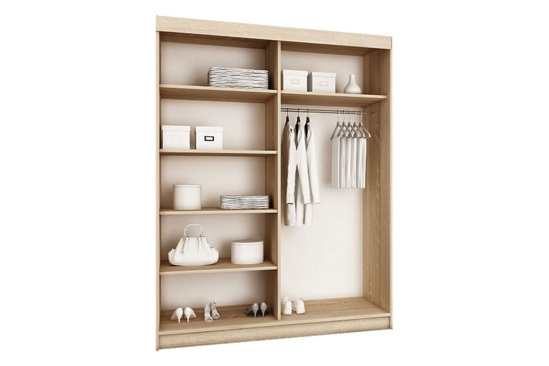 Top Garderob 62x150 cm - Ek - Products - Förvaring - Garderober & garderobssystem