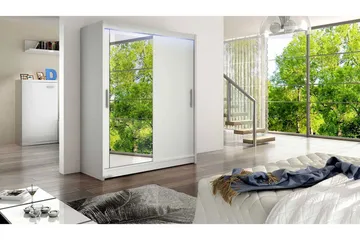 Westa Garderob 150x58x200 cm - Vit - Products - Förvaring - Garderober & garderobssystem