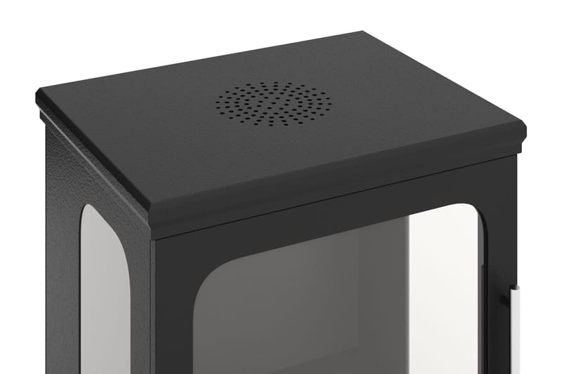 Corbo Liten Fristående Rektangulär Etanolkamin 59x35x45 cm i Stål och Glas - Svart - Products - Inredning - Kaminer - Kamin utan skorsten - Etanolkamin