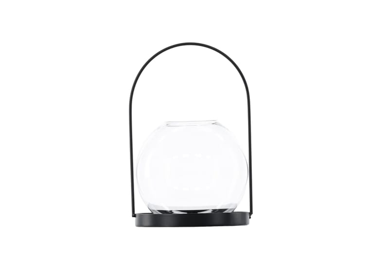 Flora Ljuslykta 14x14 cm - Svart - Products - Inredning - Ljus & dofter - Ljusstakar & ljuslyktor