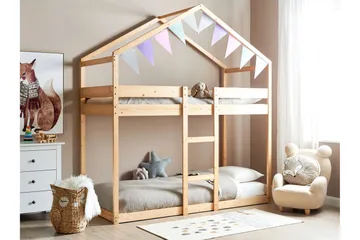 Fallon Våningssäng Två Liggplatser 90x200 - Ljust trä - Products - Möbler - Barnmöbler - Barnsäng & juniorsäng - Loftsäng barn