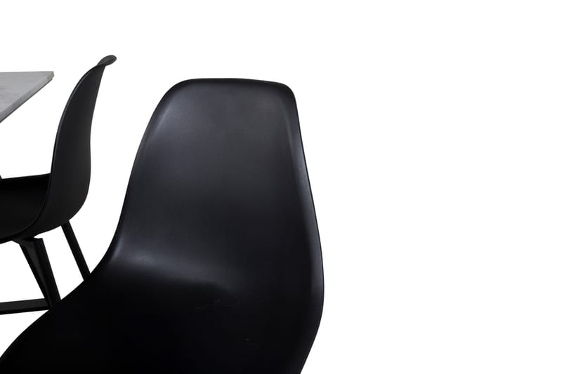 Admira Matgrupp 140 cm inkl 4 Ypas Stolar - Marmor/Vit/Svart - Products - Möbler - Bord & matgrupp - Matgrupp