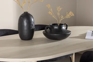 Andy Matgrupp 180 cm Oval med 4 Berit stolar - Whitewash/Svart - Products - Möbler - Bord & matgrupp - Matgrupp