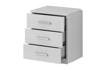 Bovera Sängbord 41x46 cm - Askgrå|Vit - Products - Möbler - Bord & matgrupp - Avlastningsbord & sidobord - Sängbord & nattduksbord