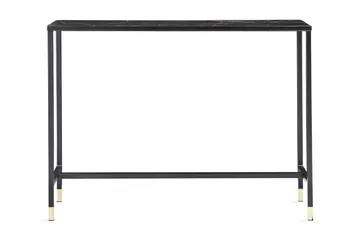 Dipp Sidobord 100 cm Marmormönster - Glas/Svart/Mässing - Products - Möbler - Bord & matgrupp - Avlastningsbord & sidobord - Brickbord & småbord