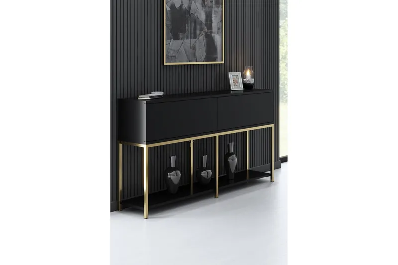Dorlord Konsollbord 150 cm - Svart/Guld - Products - Möbler - Bord & matgrupp - Avlastningsbord & sidobord - Konsolbord & hallbord