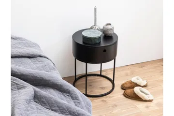 Hastane Sängbord 40 cm - Svart - Products - Möbler - Bord & matgrupp - Avlastningsbord & sidobord - Sängbord & nattduksbord